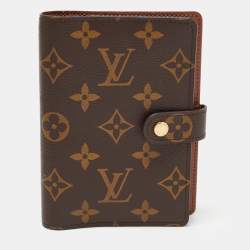 Pre Owned Louis Vuitton Monogram Canvas Small Ring Agenda PM Cover