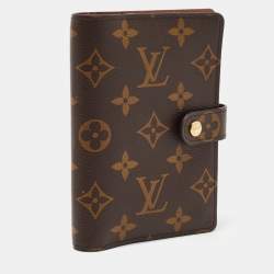 Pre Owned Louis Vuitton Monogram Canvas Small Ring Agenda PM Cover