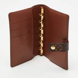 Pre Owned Louis Vuitton Monogram Canvas Small Ring Agenda PM Cover