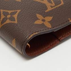 Pre Owned Louis Vuitton Monogram Canvas Small Ring Agenda PM Cover
