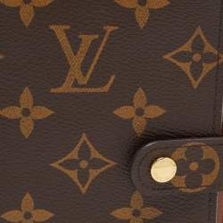 Pre Owned Louis Vuitton Monogram Canvas Small Ring Agenda PM Cover