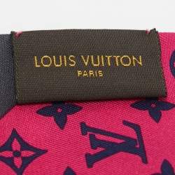Pre Owned Louis Vuitton Pink Dreamonogram Silk Bandeau 