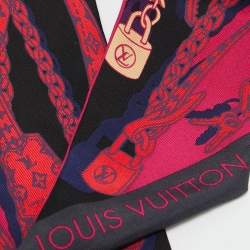 Pre Owned Louis Vuitton Pink Dreamonogram Silk Bandeau 