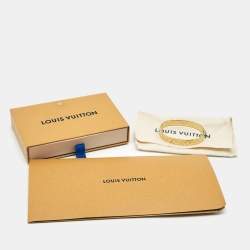 Pre Owned Louis Vuitton Nanogram Gold Tone Cuff Bracelet S
