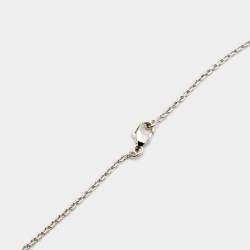 Louis Vuitton Lockit Sterling Silver Pendant Necklace