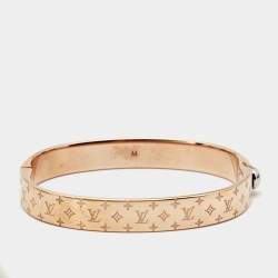 Pre Owned Louis Vuitton Nanogram Two Tone Bracelet M