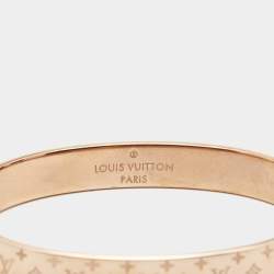 Pre Owned Louis Vuitton Nanogram Two Tone Bracelet M
