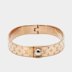 Pre Owned Louis Vuitton Nanogram Two Tone Bracelet M