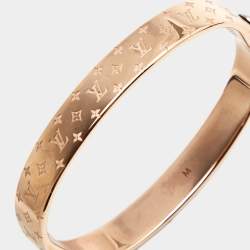 Pre Owned Louis Vuitton Nanogram Two Tone Bracelet M