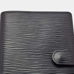 Pre Owned Louis Vuitton Black Epi Leather Small Ring Agenda Cover