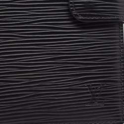 Pre Owned Louis Vuitton Black Epi Leather Small Ring Agenda Cover