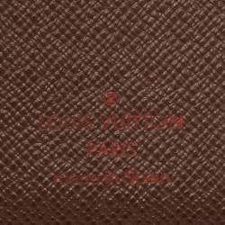 Pre Owned Louis Vuitton Damier Ebene Canvas Small Ring Agenda Cover