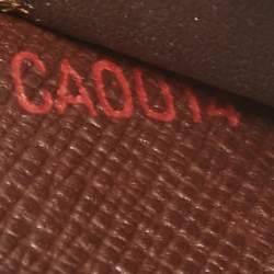 Pre Owned Louis Vuitton Damier Ebene Canvas Small Ring Agenda Cover