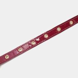Pre Owned Louis Vuitton Purple Patent Leather Adjustable Shoulder Bag Strap