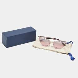 Louis Vuitton Pink/Silver Z1040W Rimless Thelma and Louise Cat Eye Sunglasses
