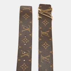 Pre Owned Louis Vuitton Monogram Canvas LV Initiales Belt 85CM
