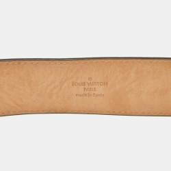 Pre Owned Louis Vuitton Monogram Canvas LV Initiales Belt 85CM