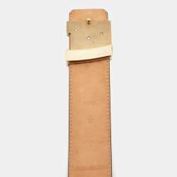 Pre Owned Louis Vuitton Monogram Canvas LV Initiales Belt 85CM