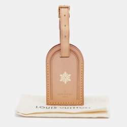 Pre Owned Louis Vuitton Vachetta Leather Luggage Name Tag