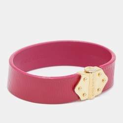 مملوكة مسبقًا سوار لوي فيتون سبريت جلد إيبي أحمر وردي 17 سم