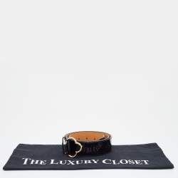 Pre Owned Louis Vuitton Amarante Monogram Vernis Fleur Buckle Belt 90CM