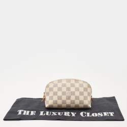Pre Owned Louis Vuitton Damier Azur Canvas Cosmetic Pouch