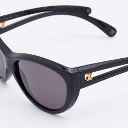 Pre Owned Louis Vuitton Black/Grey Z0449W Flore Cat-Eye Sunglasses