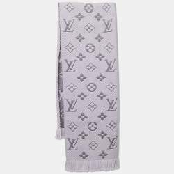 LV silk scarf - Grey silk scarf