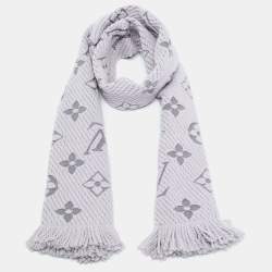 Logomania wool scarf Louis Vuitton Grey in Wool - 33449498