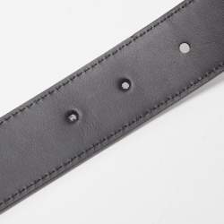 Pre Owned Louis Vuitton Black Monogram Multicolore Canvas LV Cut Belt 90CM