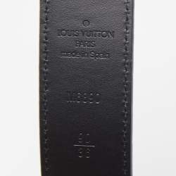 Pre Owned Louis Vuitton Black Monogram Multicolore Canvas LV Cut Belt 90CM