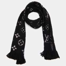 Logomania wool scarf Louis Vuitton Black in Wool - 29112788