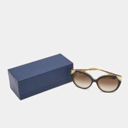 Louis Vuitton Gold/Brown Amber Cat Eye Sunglasses