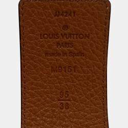 مملوكة مسبقًا Louis Vuitton belt with Gold buckle hardware 95 cm