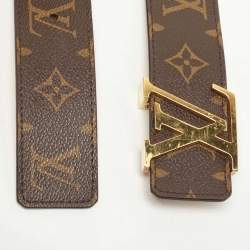 Louis Vuitton, Accessories, Louis Vuitton Lv Initiales Belt Monogram  Canvas Thin 8 Brown