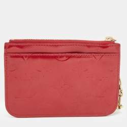 Pre Owned Louis Vuitton Pomme D’amour Monogram Vernis Key Pouch