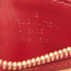 Pre Owned Louis Vuitton Pomme D’amour Monogram Vernis Key Pouch