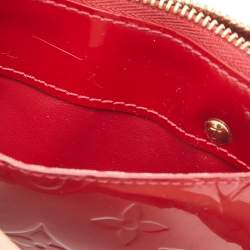 Pre Owned Louis Vuitton Pomme D’amour Monogram Vernis Key Pouch