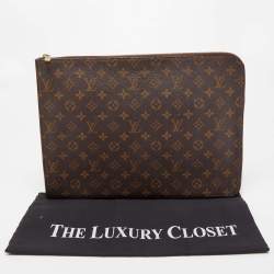 مملوكة مسبقًا Louis Vuitton Monogram Canvas Poche Document Portfolio Case