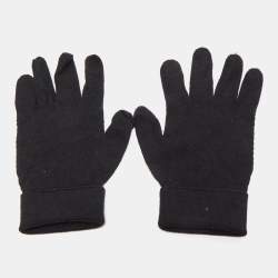 LOUIS VUITTON M58332 Gompty Damier Glove gloves wool Black