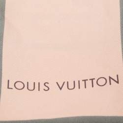 Pre Owned Louis Vuitton Pink Trunks Print Silk Bandeau Scarf