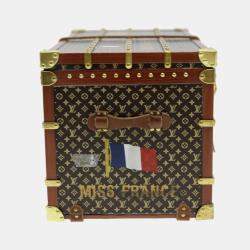 Louis Vuitton Brown Miss France Trunk Paperweight 