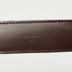 Pre Owned Louis Vuitton Ebony Leather Bag Strap