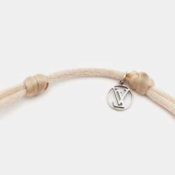 Louis Vuitton LockIt Sterling Silver Cord Bracelet