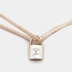 Louis Vuitton LockIt Sterling Silver Cord Bracelet