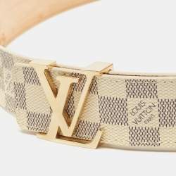 Pre Owned Louis Vuitton Damier Azur LV Initiales Belt 90CM