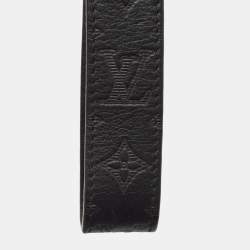 Pre Owned Louis Vuitton Black Leather Shadow Dragonne Key Holder And Bag Charm