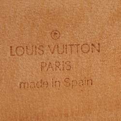 Pre Owned Louis Vuitton Damier Azur Canvas LV Initiales Belt 90 CM