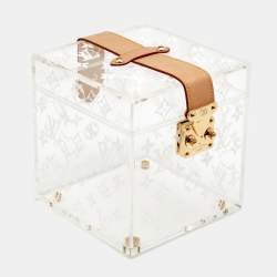 LOUIS VUITTON Transparent Plexiglass Cube Scott Box 1142509