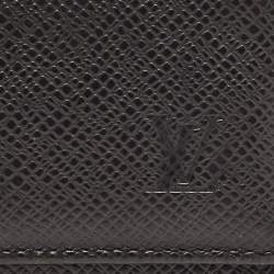 Pre Owned Louis Vuitton Black Leather 4 Key Holder